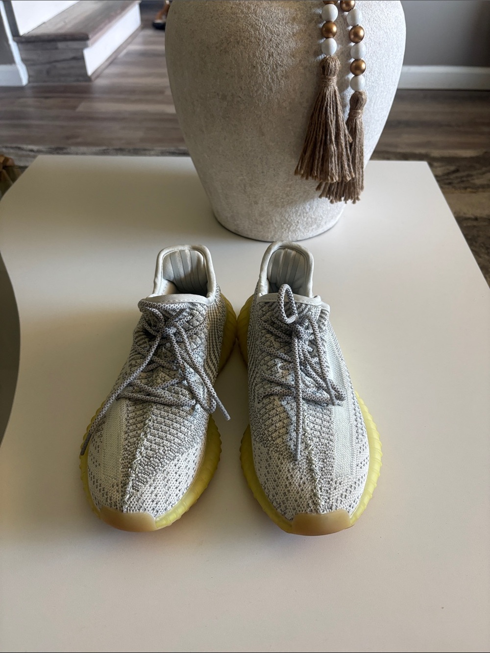 Yeezy Boost 350 V2 Light Gray with Yellow Sole